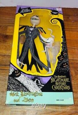 Disney The Nightmare Before Christmas Jack Skellington and Zero 1993 Hasbro