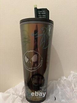 Disney The Nightmare Before Christmas Starbucks Tumbler with Straw IN HAND NOW