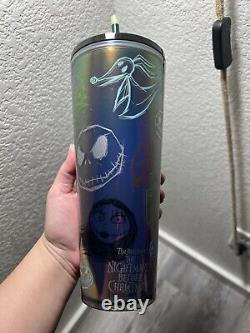 Disney The Nightmare Before Christmas Starbucks Tumbler with Straw SHIPS SAME DAY