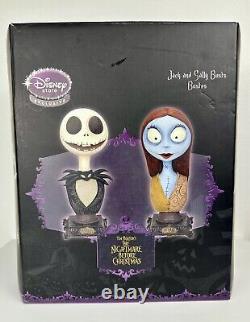 Disney Tim Burton's The Nightmare Before Christmas Jack & Sally Busts Retired