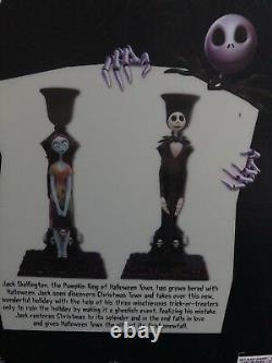 Disney Tim Burtons Nightmare Before Christmas JackSally Candle Holders MINT NIB