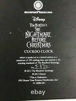 Disney Tim Burtons The Nightmare Before Christmas Cuckoo Clock DAMAGED