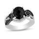 Disney Treasures The Nightmare Before Christmas 2.5ct Black Oval Cz 925 Silver
