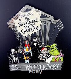 Disney WDI Nightmare Before Christmas 25th Anniversary Jumbo LE 200 Pin NBC Jack