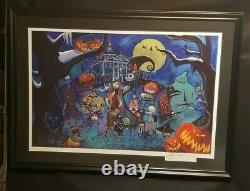 Disney's Nightmare Before Christmas Framed Lithograph Signed Eric Robison. LE 200