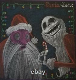 DisneyNightmare Before Christmas Santa Jack Pastel Original Storyboard