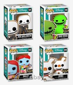 Funko POP! Disney The Nightmare Before Christmas Gingerbread Set of 4! In hand