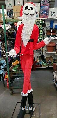 Gemmy Life Size Animated Nightmare Before Christmas Jack Skellington as Santa
