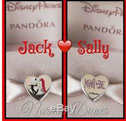 Genuine Pandora Disney Parks Exclusive JACK & SALLY Nightmare Before Xmas Charm