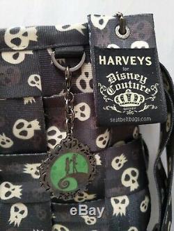 HARVEYS Seatbelt Bag Disney Coture Nightmare Before Christmas Skull L Tote