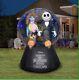 Halloween Airblown Inflatable Nightmare Before Christmas Jack &sally Globe Scene