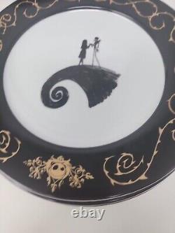 Halloween Disney Nightmare Before Christmas Dinner + Salad Plates New