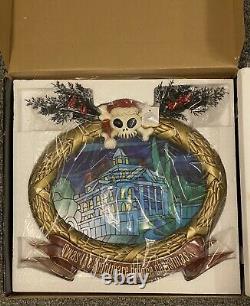 Haunted Mansion Holiday Nightmare Before Christmas Stained Glass 1st Edition LE
