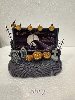 Hawthorne Nightmare Before Christmas Welcome To Halloween Town with COA