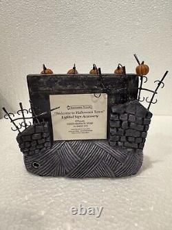 Hawthorne Nightmare Before Christmas Welcome To Halloween Town with COA