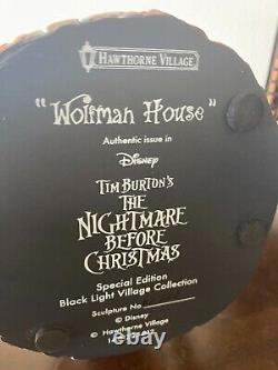 Hawthorne Village Disney Nightmare Before Christmas Village Wolfman House #a0226