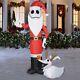 Jack Skellington & Zero Disney Nightmare Before Christmas Inflatable 7.5 Ft. New