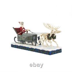 Jim Shore Disney JACK SKELETON SLEIGH-DASH AWAY JACK 6014359 Nightmare Before