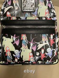 Loungefly Disney Nightmare Before Christmas Aop Mini Backpack-UNIQUE & RARE