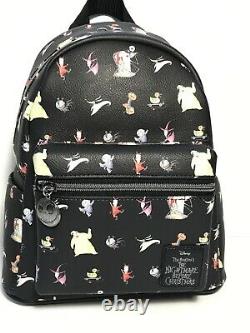 Loungefly Disney Nightmare Before Christmas Characters Mini Backpack & Wallet