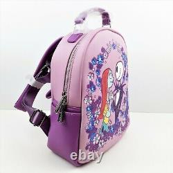 Loungefly Disney Nightmare Before Christmas Floral Mini Backpack and Cardholder