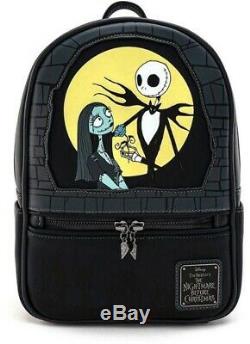 Loungefly Disney Nightmare Before Christmas Jack And Sally Mini Backpack NEW