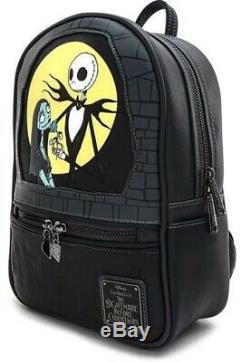 Loungefly Disney Nightmare Before Christmas Jack And Sally Mini Backpack NEW