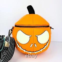 Loungefly Disney Nightmare Before Christmas Jack Glow Pumpkin Crossbody Bag