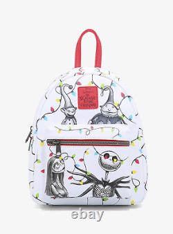 Loungefly Disney Nightmare Before Christmas Jack Sally Lights Mini Backpack 2021