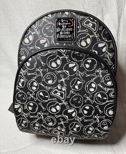 Loungefly Disney Nightmare Before Christmas Jack Skellington Heads Mini Backpack