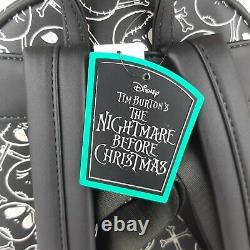 Loungefly Disney Nightmare Before Christmas Jack Skellington Heads Mini Backpack