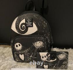 Loungefly Disney Nightmare Before Christmas Mini Backpack & Matching Wallet