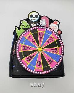 Loungefly Disney Oogie Boogie Wheel Backpack &Wallet Nightmare Before Christmas