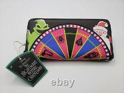 Loungefly Disney Oogie Boogie Wheel Backpack &Wallet Nightmare Before Christmas