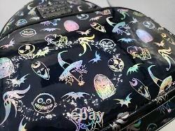 Loungefly Disney Parks Nightmare Before Christmas PVC Holographic Stud Backpack