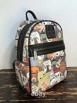 Loungefly Disney The Nightmare Before Christmas Chibi Mini Backpack Bag NWT
