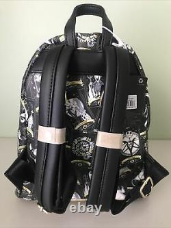 Loungefly Disney The Nightmare Before Christmas Tarot Card Aop Mini Backpack V2
