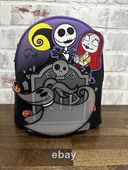 Loungefly Disney The Nightmare Before Christmas Trio Graveyard Mini Backpack New