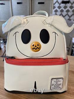 Loungefly Nightmare Before Christmas Zero Glow in the Dark Disney Mini Backpack