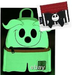 Loungefly The Nightmare Before Christmas Zero Glow in the Dark Backpack + Wallet