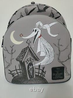 Loungefly The Nightmare Before Christmas Zero Graveyard Mini Backpack Bag NWT