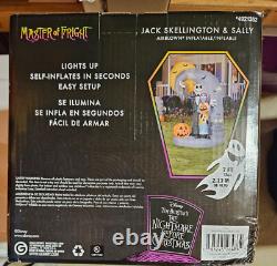 NEW? 7 ft Disney Nightmare Before Christmas Jack Skellington & Sally Halloween