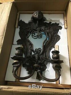 NEW Disney Nightmare Before Christmas Cast Iron Sally Wall Mirror Candle Holder