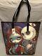 New Disney Nightmare Before Christmas Jack & Sally Leather Tote Purse Bag