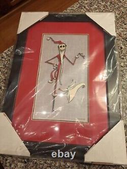 NEW RARE Disney Nightmare Before Christmas Sandy Claws Framed Puzzle Pin Set LE