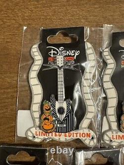 NIGHTMARE BEFORE CHRISTMAS GUITAR 7 PIN SET Disney DSSH LE 400 Jack Oogie Boogie