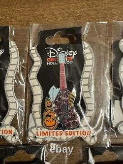 NIGHTMARE BEFORE CHRISTMAS GUITAR 7 PIN SET Disney DSSH LE 400 Jack Oogie Boogie