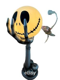 NIGHTMARE BEFORE CHRISTMAS HEAD IN HAND JACK LAMP 2010-2011 Vintage