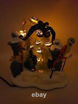 NIGHTMARE BEFORE CHRISTMAS Light Up Halloween Decor Collectible Tim Burton Oogie