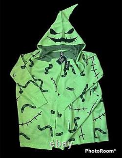 NWT Disney Nightmare Before Christmas Oogie Boogie Cardigan (Size Sm) Hot Topic